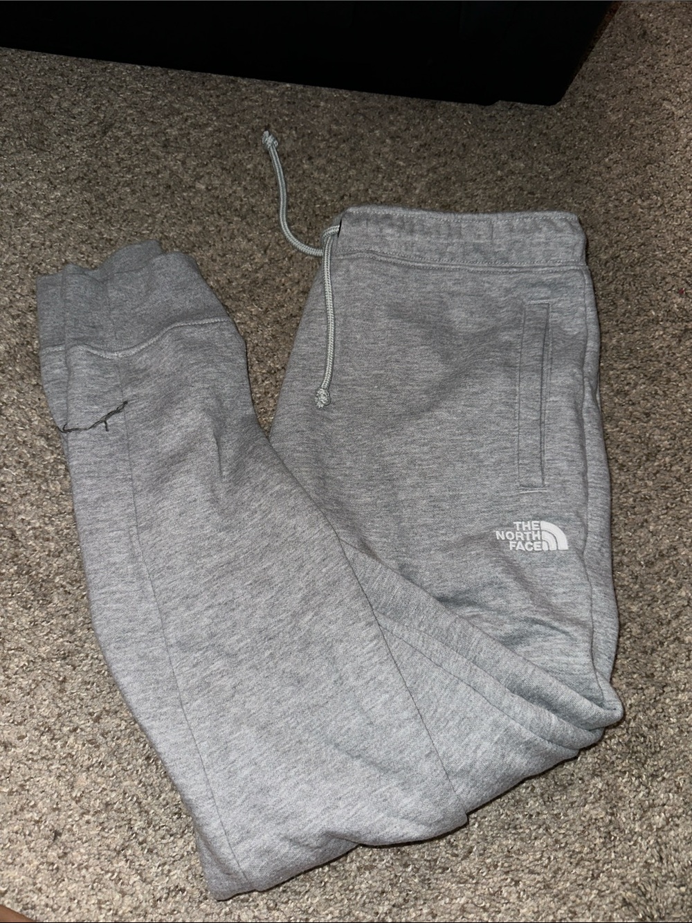The North Face Light Gray Jogger Sweatpants